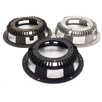 Factory Cheap Price Black Powder Coated Metal Speaker Frame Rapid Prototype CNC Aluminum Machining