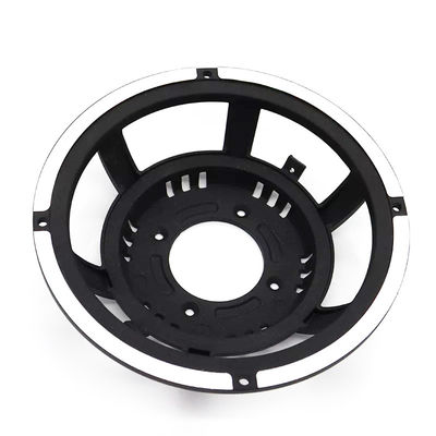 Factory Cheap Price Black Powder Coated Metal Speaker Frame Rapid Prototype CNC Aluminum Machining